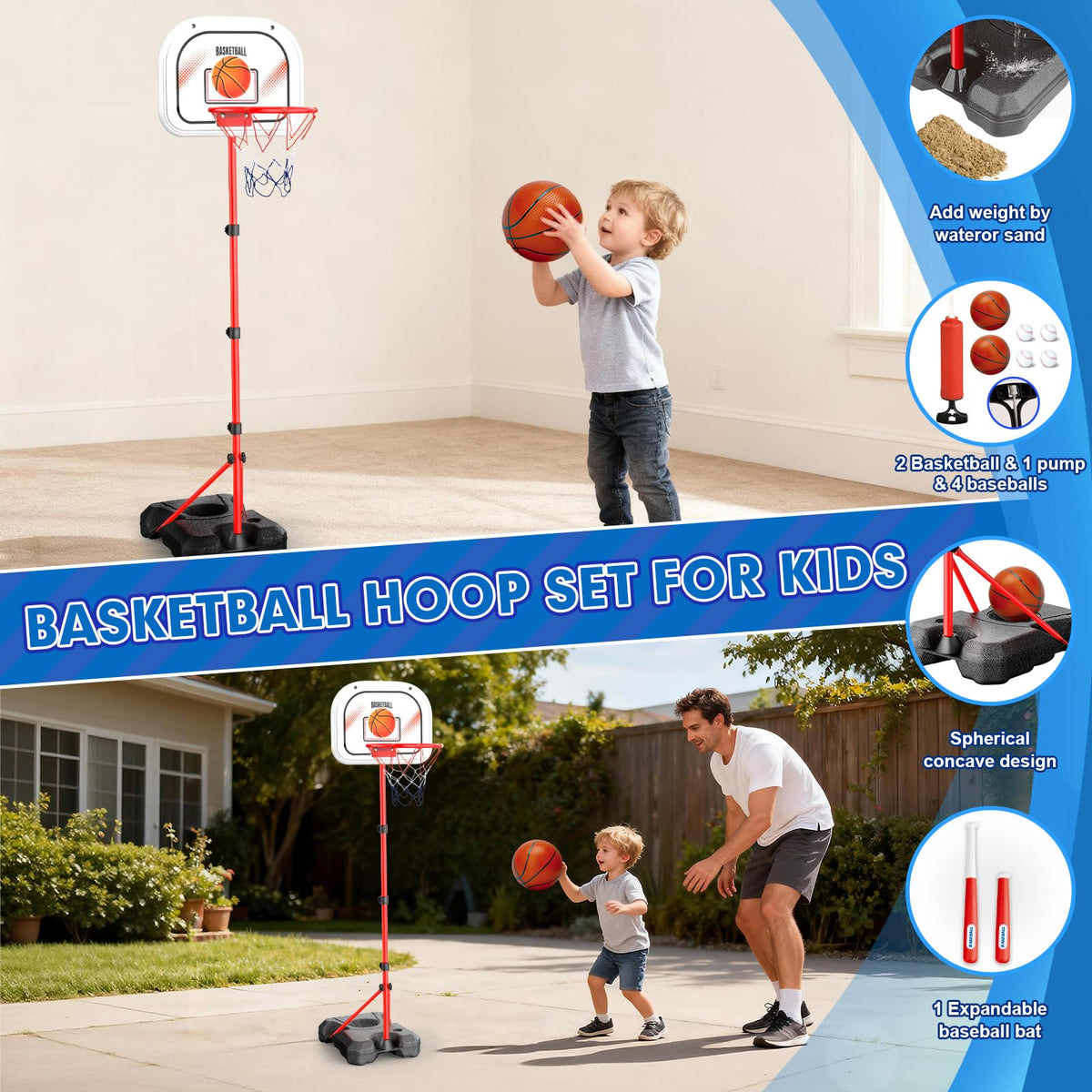 ShyLizard included balls and pump simplify setup and play