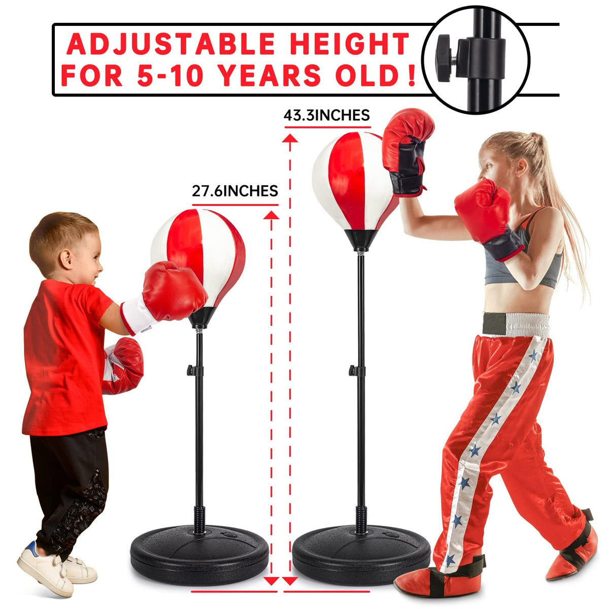 ShyLizard inflatable punching ball designed for safe kids’ boxing
