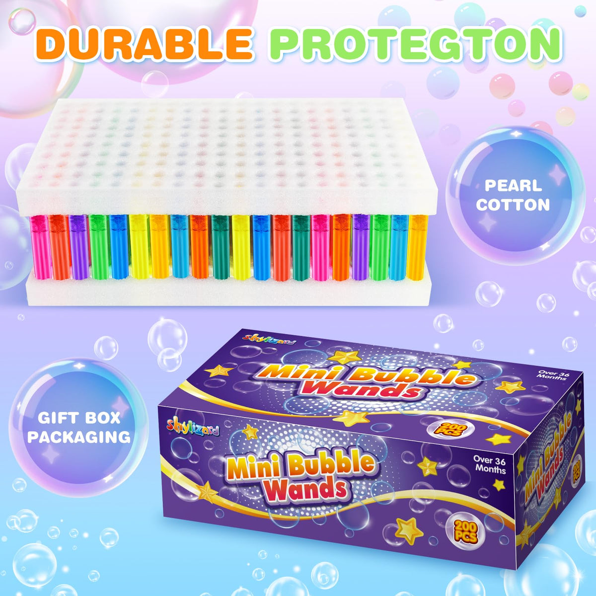 ShyLizard kid-friendly bubble wands suitable for all ages