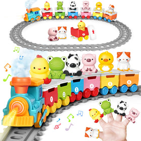 ShyLizard learning train locomotive with lights and music enhances imaginative play.