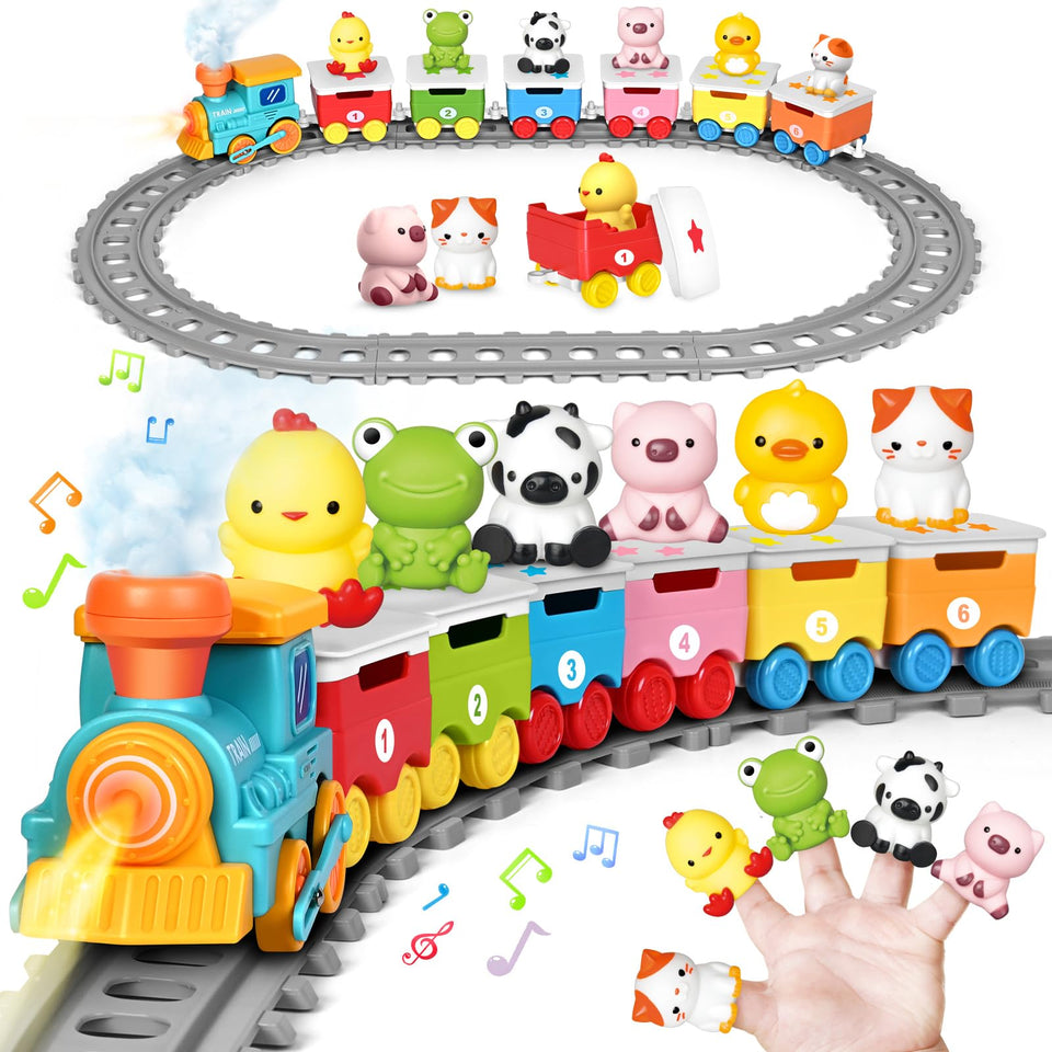 ShyLizard learning train locomotive with lights and music enhances imaginative play.