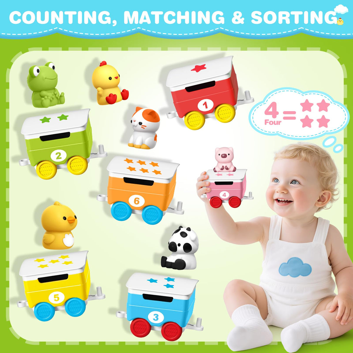 ShyLizard learning train water bottle supports pretend play and fine motor skills.