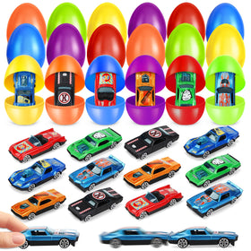 ShyLizard prefilled Easter eggs with die-cast cars for thrilling hunts.