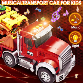 ShyLizard truck toy showing parking spots to organize cars after play