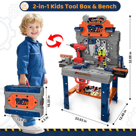 ShyLizard two-in-one box bench: easy switch between storage and work surface.