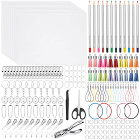 Shynek shrinky kit cover showing contents ready for crafting
