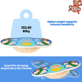 Siairo Wobble Board wipe-clean surface allows quick maintenance.