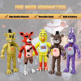 Sibefiy action figures with built-in light for eye-catching displays.