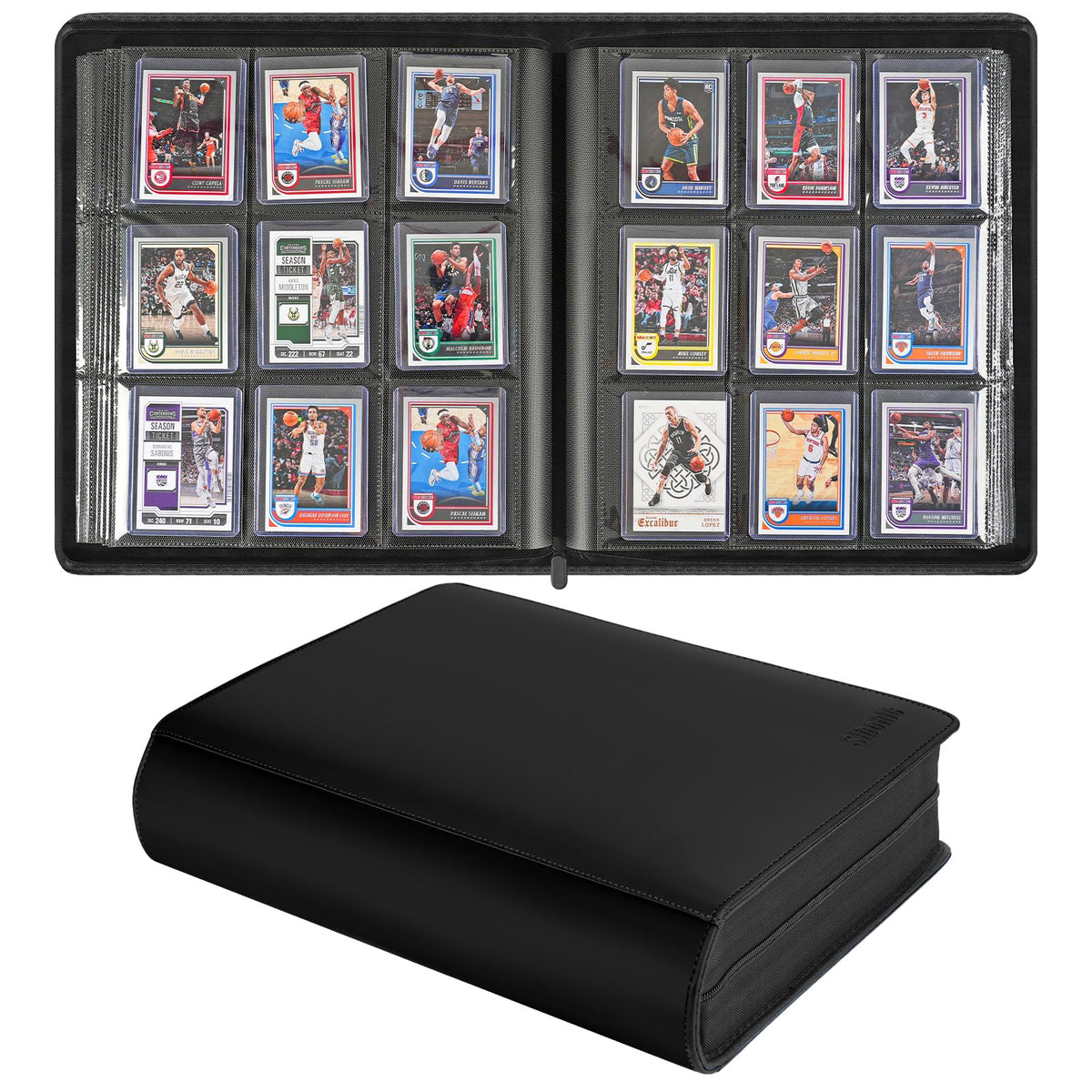 Sibonic 9-pocket TopLoader binder front cover illustrates premium durability.