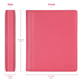 SIBONIC binder open to reveal 20 double-sided pages for quick access to cards.