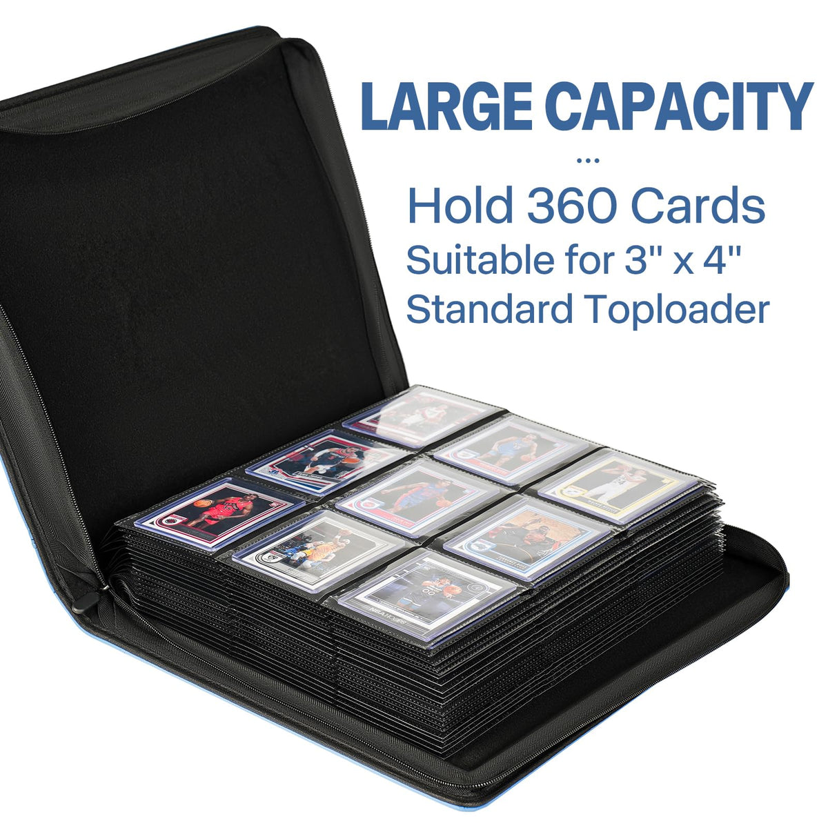 Sibonic double-sided pockets with low-friction backing offer a clean framed display.