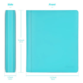 Sibonic toploader binder side-loading sleeves keep cards secure and damage-free.