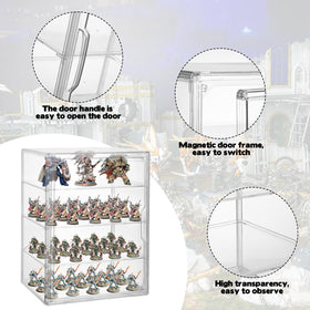 Sibosen Case dimensions 14.2 by 10.6 by 8.7 inches suitable for multiple figures