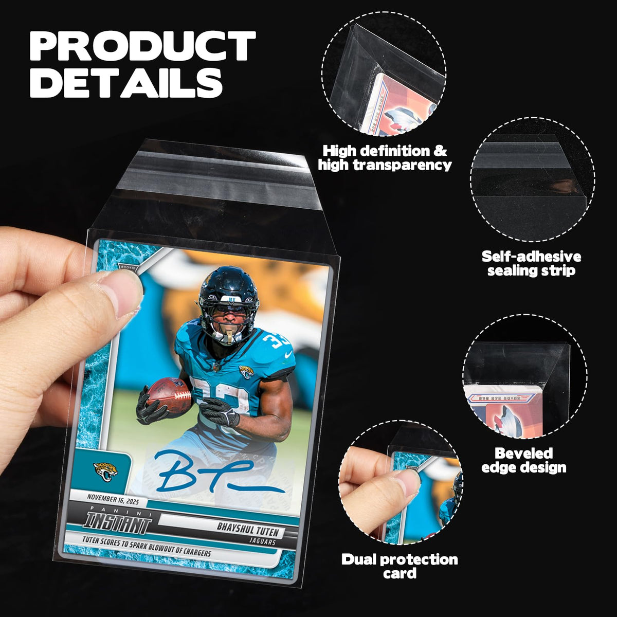 Sibosen resealable team bags keep cards safely enclosed during transport