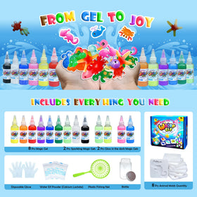 Sidola kit includes 12 gels and 8 molds for interactive gel crafting adventures