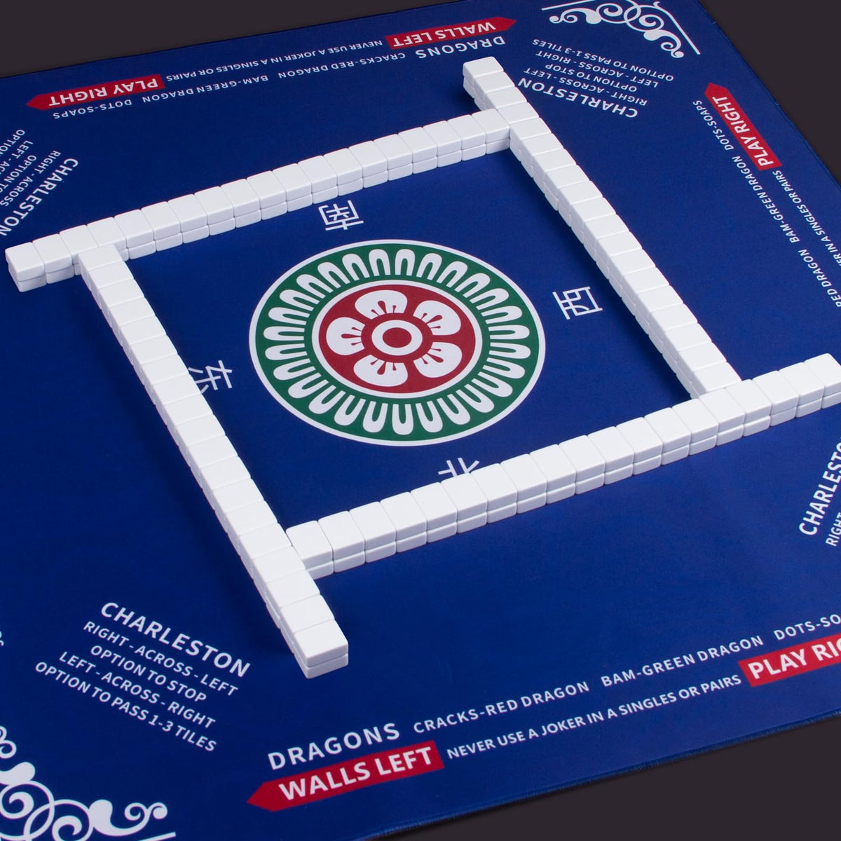 SiDreea Mahjong Mat close-up reveals 3mm thickness for cushioned, quiet gameplay.