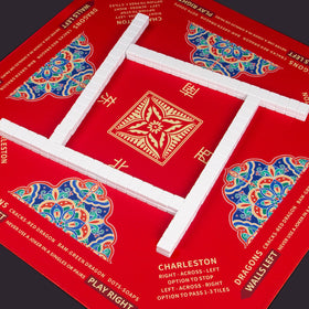 SiDreea Mahjong Mat folded design for compact storage and transport.