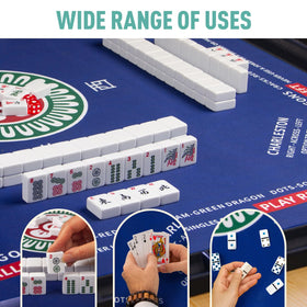 SiDreea Mahjong Mat waterproof surface is easy to wipe clean.