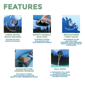 Sieco Design Aquavue Voyager durable PVC construction for lasting use on lakes, seas, and pools