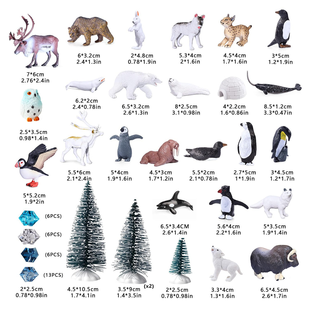 SIENON penguin toy figure vivid colors for cake toppers and displays
