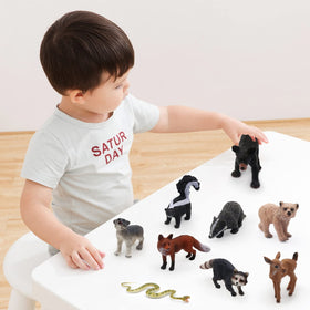 SIENON bear cub figure with vibrant colors for party decor.