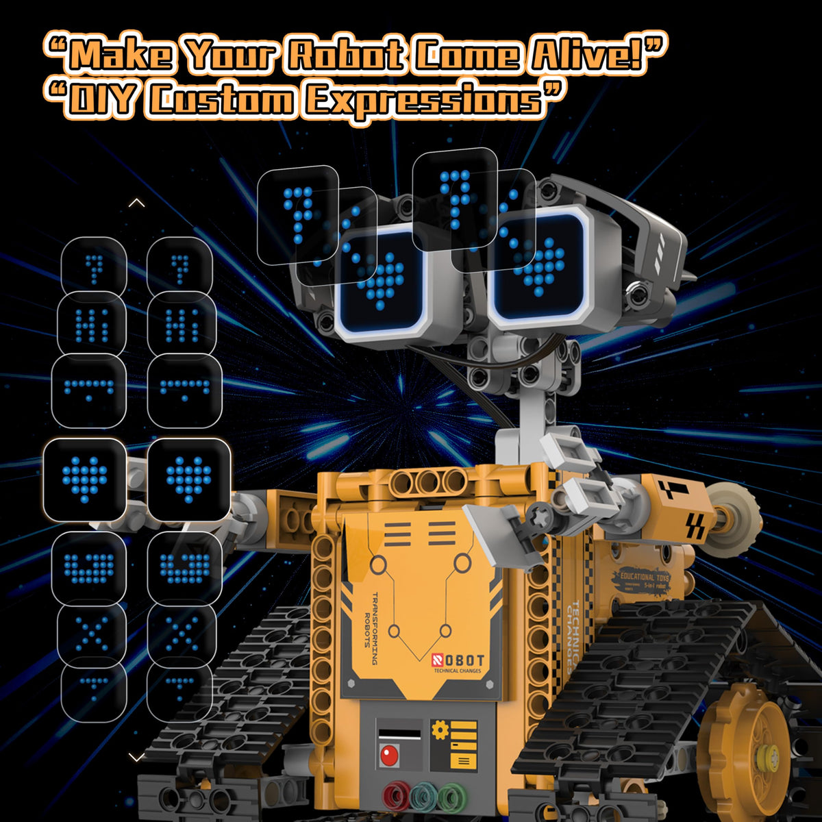 SIGHTEEDA app-controlled robot illustrating smartphone control and coding features