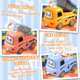 SIGHTEEDA steam train set dump truck car supports creative transport scenarios