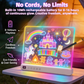 Signsxcel glow board packaged as a thoughtful educational gift for kids.