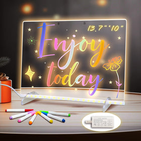 Signsxcel LED Note Board with eight color options for vibrant art sessions