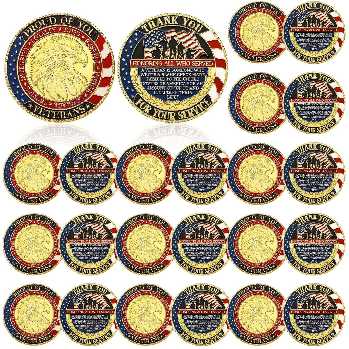 Siifert Armor of God coin with gold finish for durable devotional display