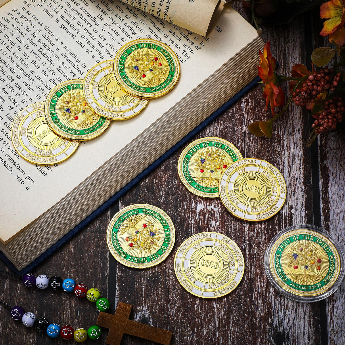 Siifert fruit of the spirit coin patience back, patience practice anytime, anywhere.