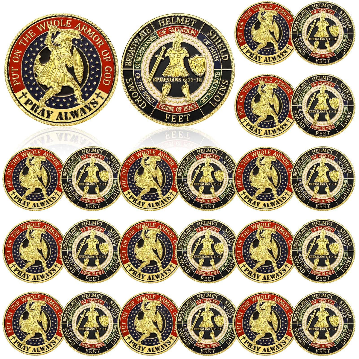 Siifert memorial day coin set with 24 pieces for display or gifting.