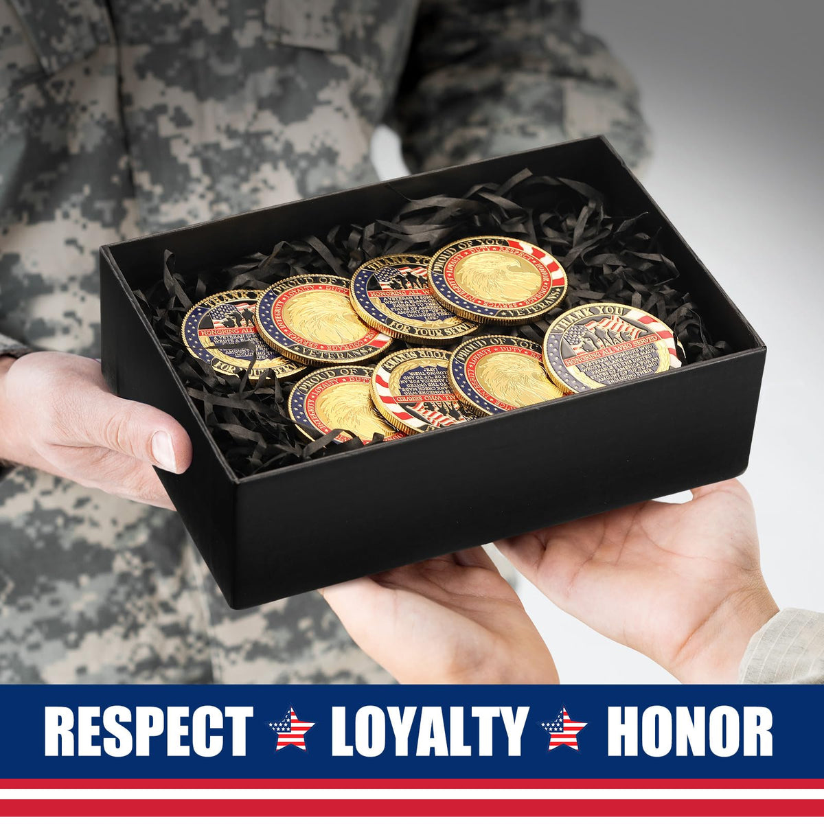 Siifert military church gift coins ideal for veterans