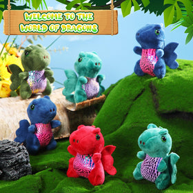 Siifert plush dragon keychain on backpack; perfect gift or stocking stuffer.