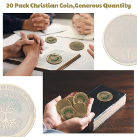 Siifert Rooted in Christ coin desk decor for daily inspiration.