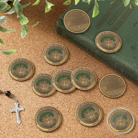 Siifert Rooted in Christ coin package ready for gifting.