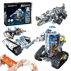 Sikewettx 3-in-1 STEM robot kit showing three build models for hands-on learning