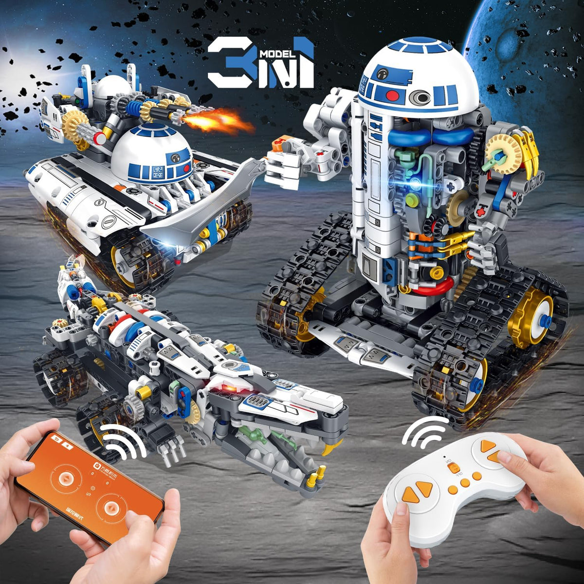 Sikewettx app and remote control for versatile interactive play with the robot
