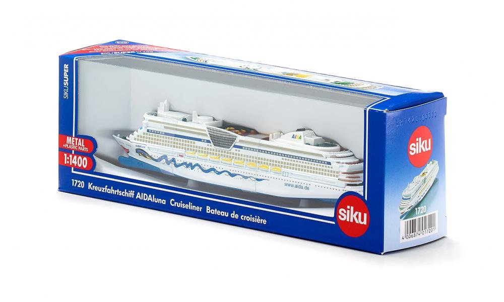Siku 1720 AIDALuna gift-ready packaging suitable as a present
