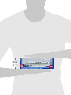 Siku 1720 AIDALuna plastic body detail for sturdy construction