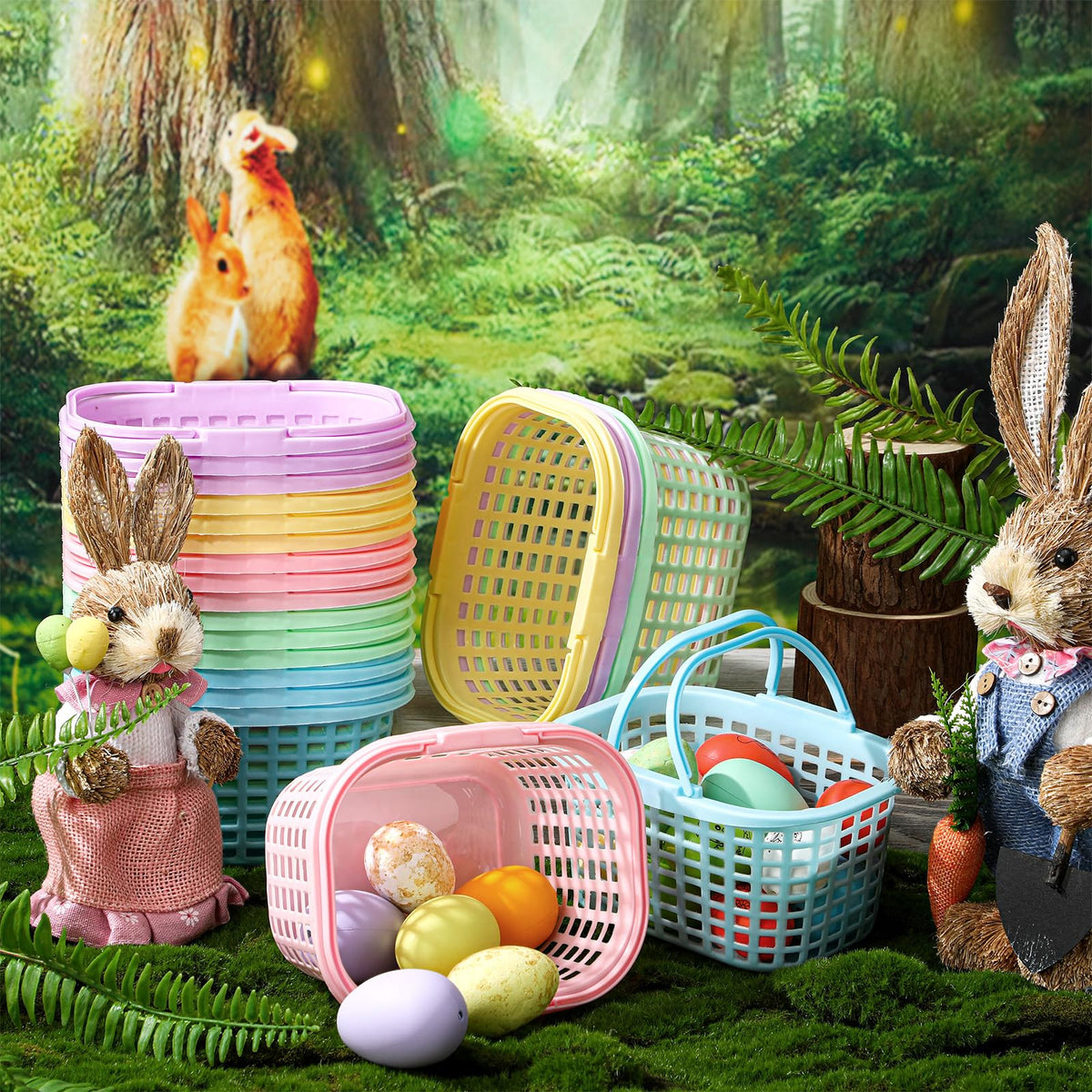 Silifine 60-pack plastic baskets durable for treats
