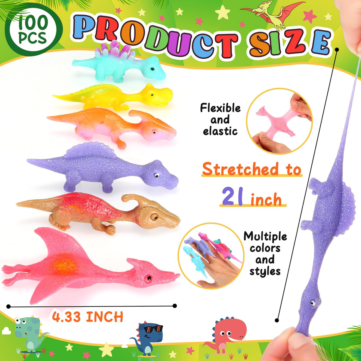 Silipull 44 styles mini dinos encourages imaginative play and social sharing