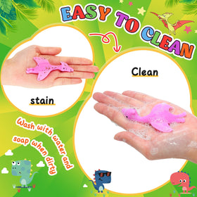 Silipull bulk pack of 100 dino slingshots, ideal for classrooms and parties
