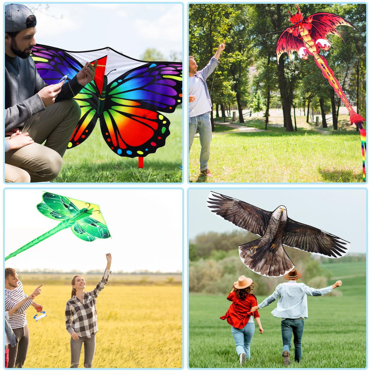 Silipull butterfly kite with vivid colors for family play outdoors.