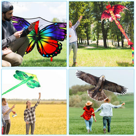 Silipull butterfly kite with vivid colors for family play outdoors.