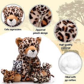 Silipull cheetah decor sparks cozy bedroom or party ideas.