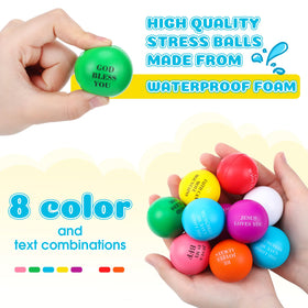 Silipull green Christian stress ball with verse aiding group work and focus