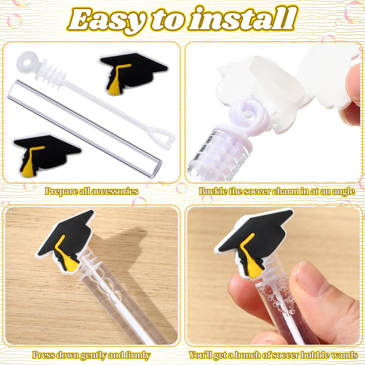 Silipull compact size bubble wand fits pockets for on the go fun.