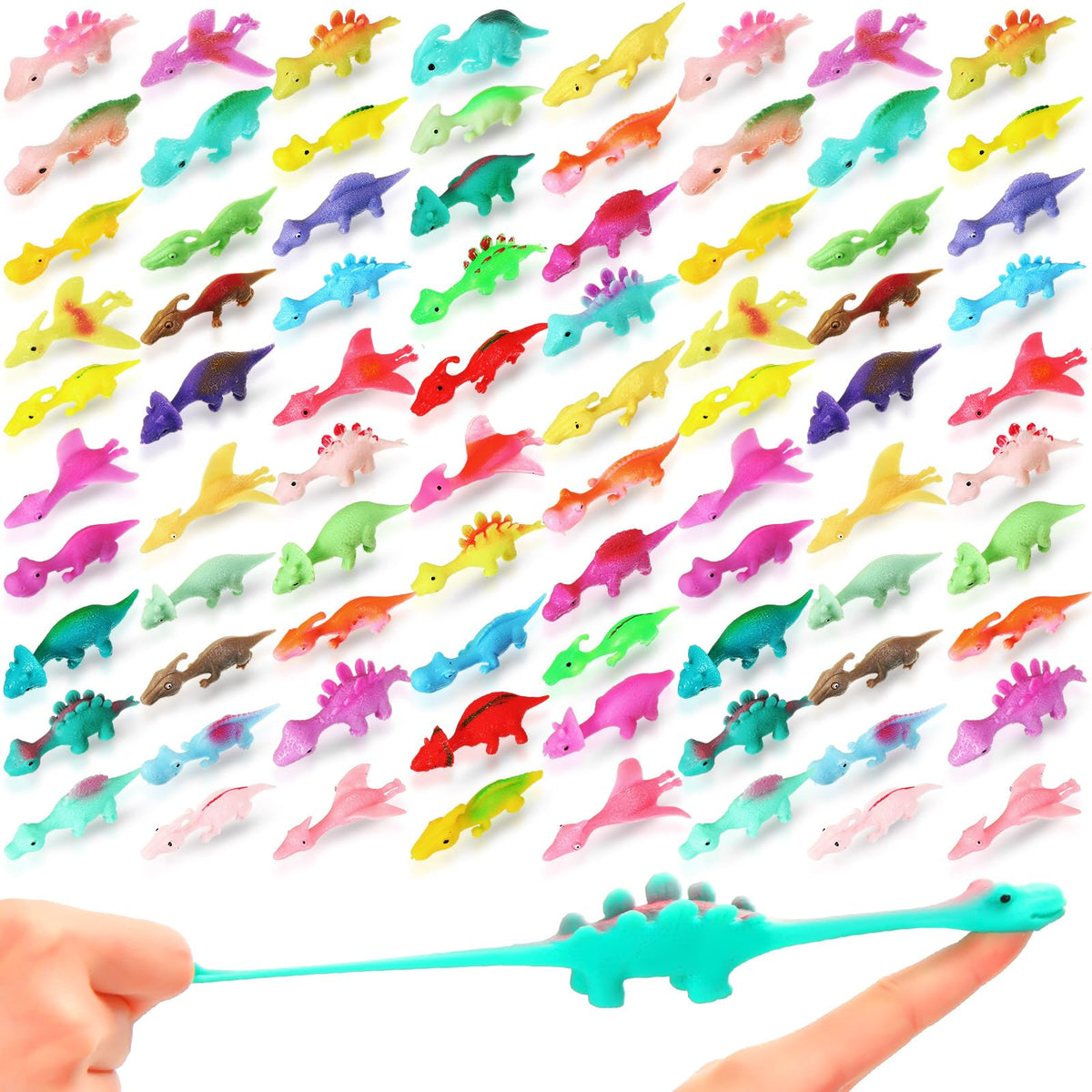 Silipull dinosaur slingshot finger toy collection in 44 styles for playful learning