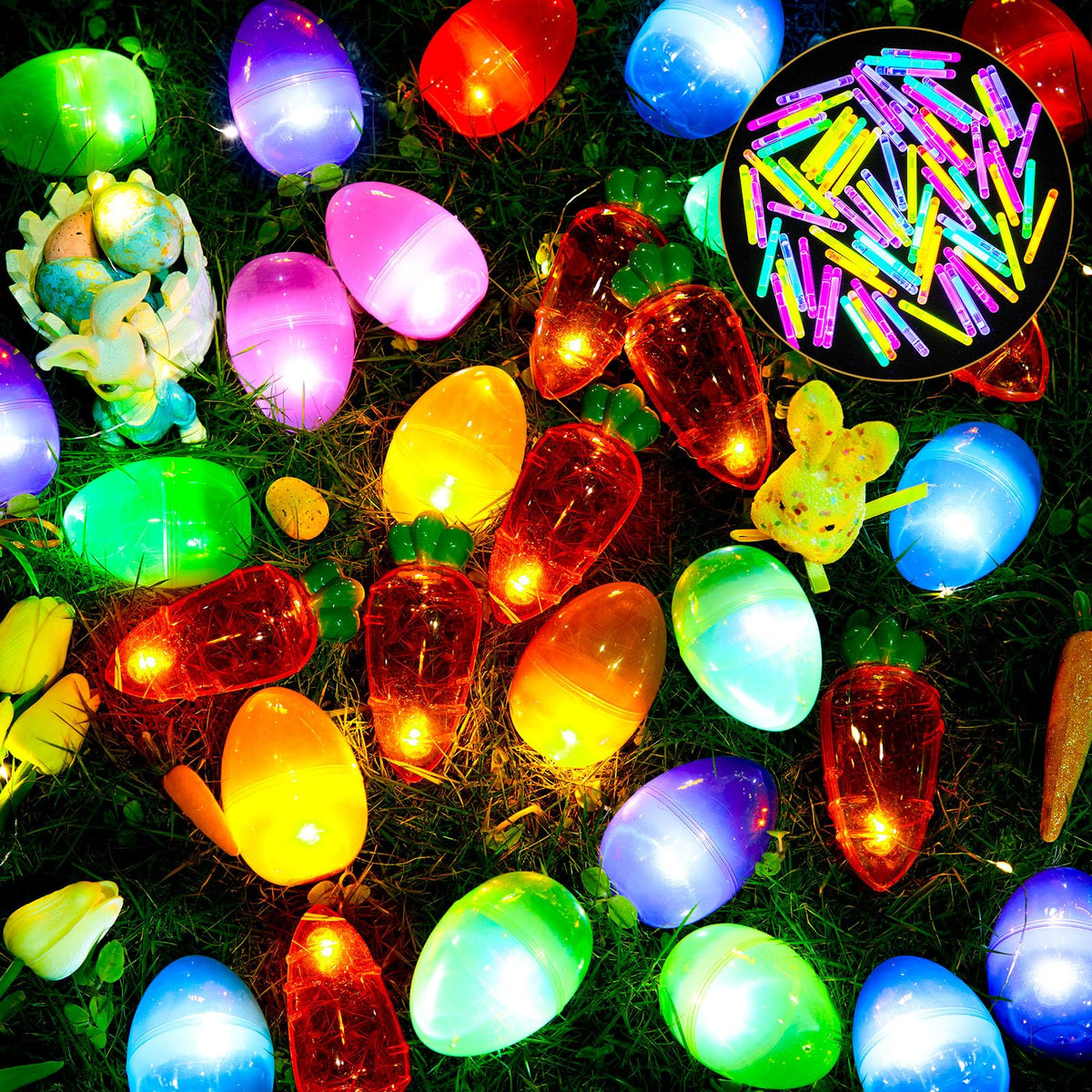 Silipull Easter eggs hinged for secure filling and durable play.